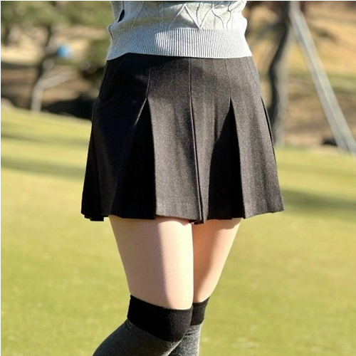 타이틀 리*트 우먼 와이드 플리츠 스커트 (WOMEN)