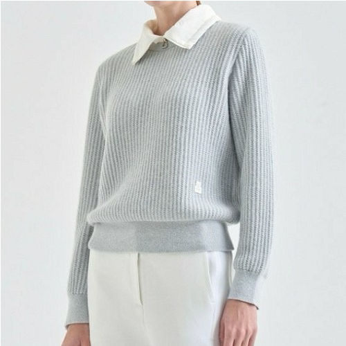 LANVIN BLA*C 인타르시아 니트 탑 (WOMEN)