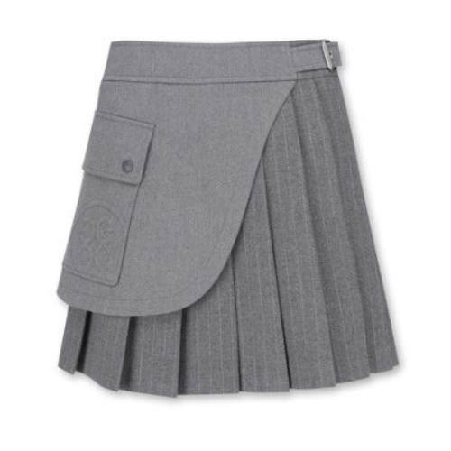 지*어 플리츠 랩 스커트 (WOMEN)