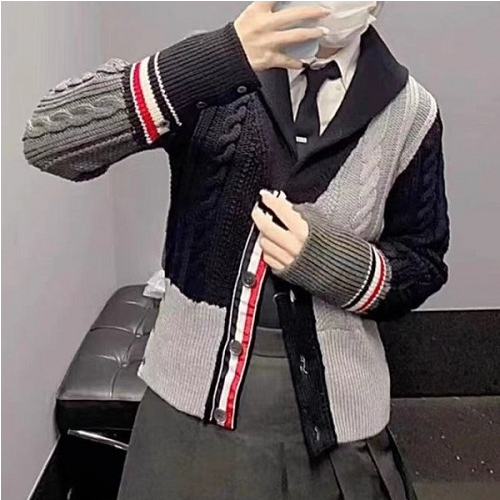 THOM BROW*E 4선 배색 가디건2