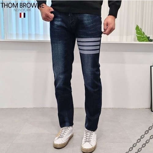 THOM BROW*E 사선완장 도그 진청 청바지