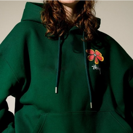 스*시 플라워드로잉 후드티