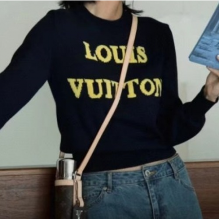 LOUIS VUITT*N 이니셜로고 니트