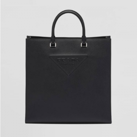 프*다 사피아노 가죽 토트백 블랙 2VG084