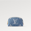 L*UIS VUITTON 포쉐트 코스메티크 PM - 데님 블루