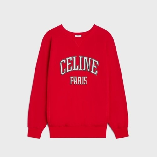 CEL*NE 오버사이즈 스웨트셔츠 - 딥 레드