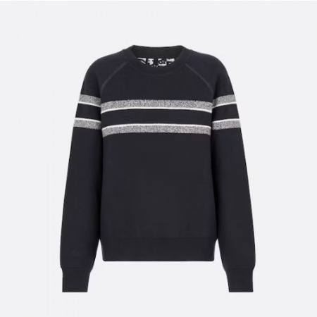 DI*R 리버서블 라운드 넥 스웨터 - 블루 / 그레이