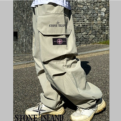STONE ISLAND 두툼나일론 왕포켓 팬츠 - 퍼퓸와펜