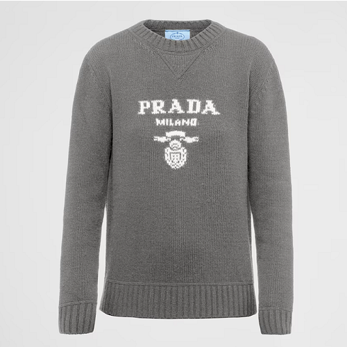 프*다 PRADA 로고 울 니트 스웨터