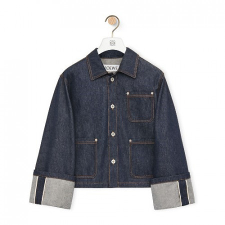 LOEWE 피셔맨 턴업 재킷 - 데님