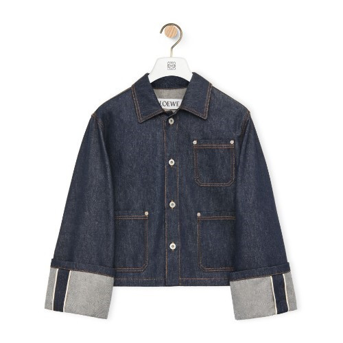 LOEWE 피셔맨 턴업 재킷 - 데님