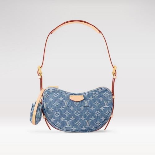 L*UIS VUITTON 크로와상 MM - 데님 블루