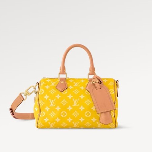 L*UIS VUITTON LV Speedy P9 반둘리에 25 - Jaune Mat