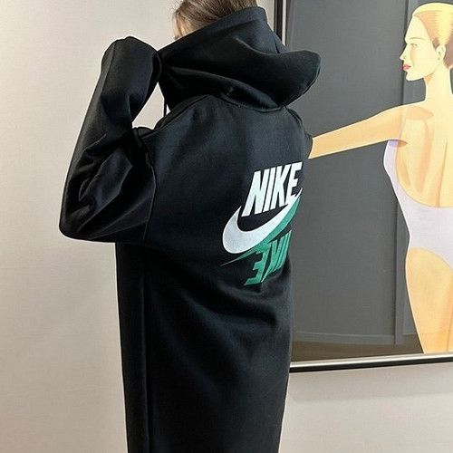 NIKE   더블로고 후드원피스