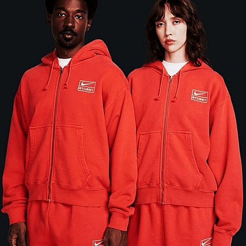 스투시 STUSSY 워시드 스퀘어 후드집업 셋업 SET - 별도구매가능