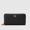 GUC*I 뱀부 지퍼 달린 지갑 - 블랙