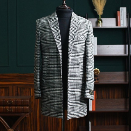 GUC*I  하운드투스 체크 코트