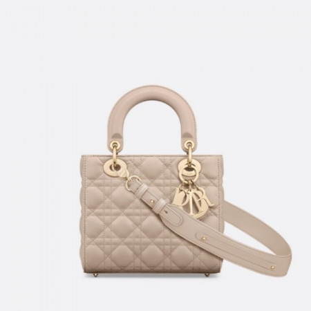 DI*R Lady Di*r My ABC Di*r 스몰 백 - 파우더 베이지 까나쥬