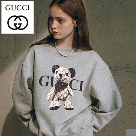 GUCCI 모노패턴 곰돌이 맨투맨