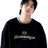 발렌시*가 BALENCIAGA 더블 서클 레터링 맨투맨