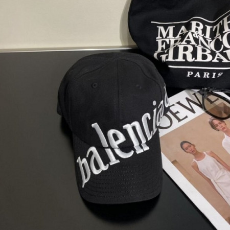 BALENCIA*A  빅 사선 레티링 자수모자