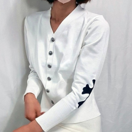 크롬*츠  크로스 니트가디건