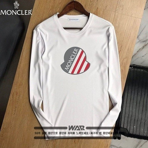 MONCL*R  시그니쳐 사선 로고 긴팔티셔츠
