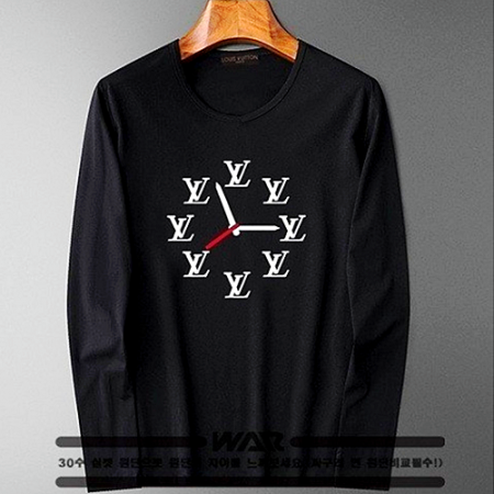 LOUIS VUITT*N  시계 패턴  긴팔 티셔츠