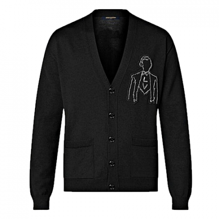 루이*통 LOUIS VUITTON 비드테일러 메리노 가디건
