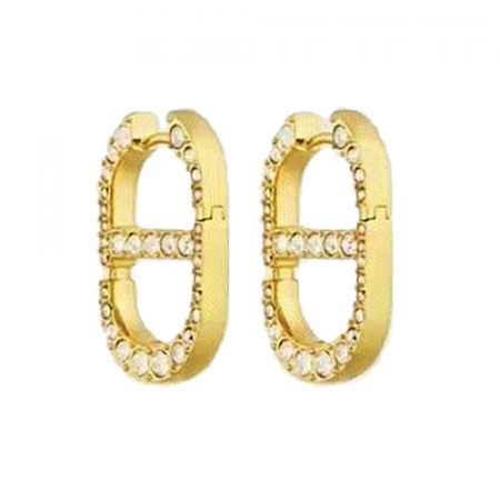 DIOR CD 골드 이어링