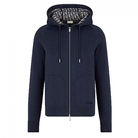 디* DIOR 쟈카드 오블리크 니티드 후디집업