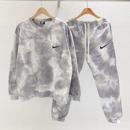 NIKE  물나염 맨투맨&조거 팬츠 세트