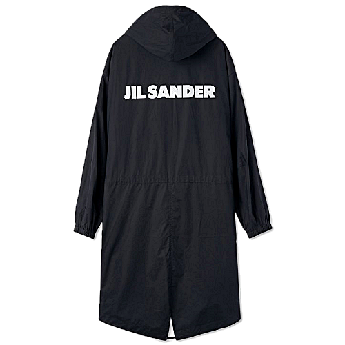 질샌더 JIL SANDER 볼드로고 후디드 코트