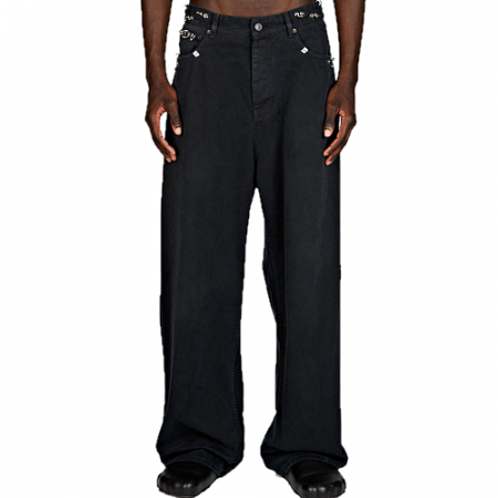 발렌시*가 BALENCIAGA 피어스트 데님팬츠