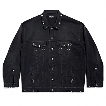 발렌시*가 BALENCIAGA 피어스트 데님자켓