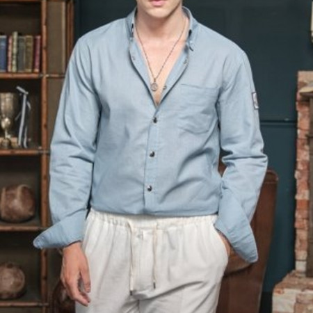 몽클*어  감마블루 (린넨셔츠)