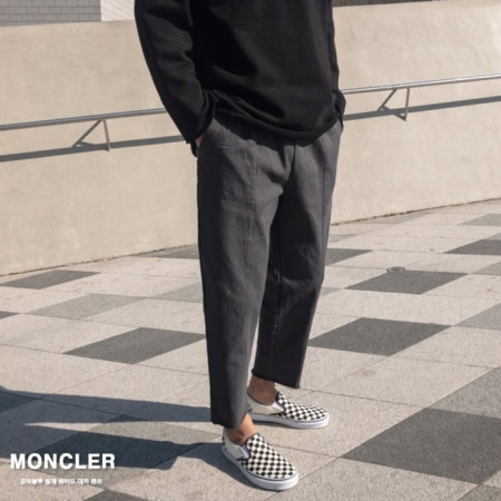 MONCL*R  감마블루 절개 와이드 팬츠