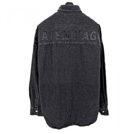 발렌시*가  스톤워싱 데님 셔츠