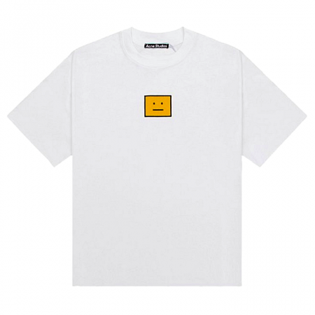 ACNE STUDIOS 센터 페이스 패치 티셔츠