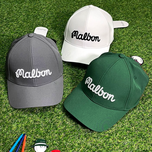 MALBON GOLF 로프 레터링 자수 마그넷틱 볼마커 캡