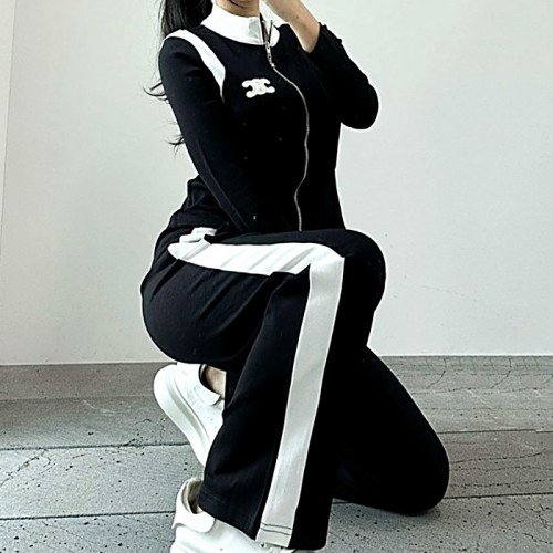 CELI*E   배색 집업 여성 트레이닝 세트