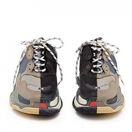 발렌시*가 BALENCIAGA 트리플 S 트레이너 바이컬러 - 그레이 블랙