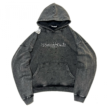 TOMMY CASH 숄더라벨 워싱후드