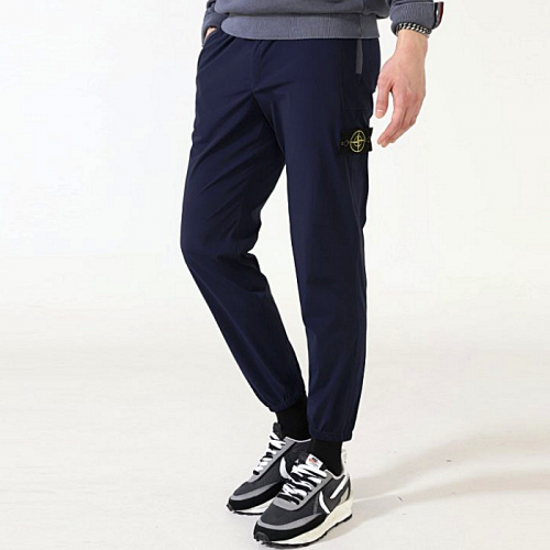 STONE ISLAND 나일론 메탈 포켓지퍼 와펜 조거팬츠