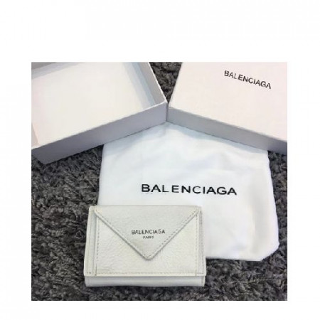 발렌시아가 391446 화이트 파피에르 미니 지갑