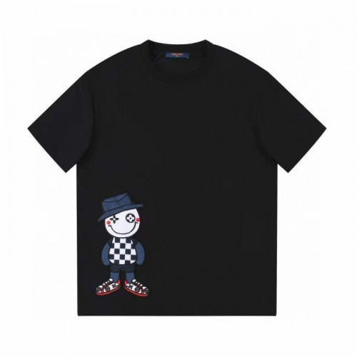 루이*통   2024 LV 인형자수  면실크 반팔