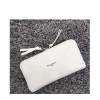 발렌시아가 파피에르 컨티넨탈 지퍼지갑 화이트