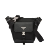 PRADA 리나일론 사피아노 가죽 숄더백