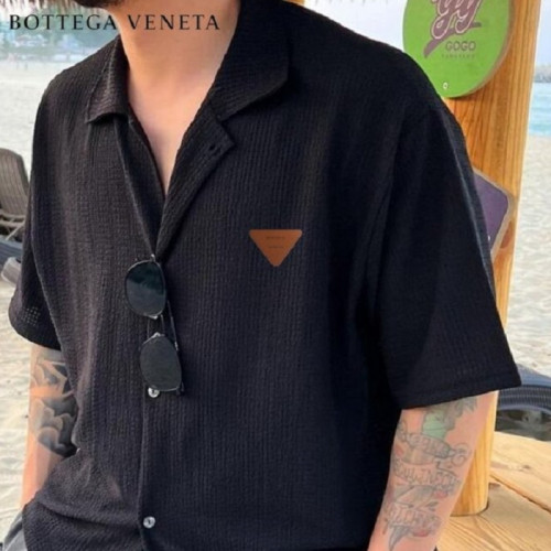 Bottega Vene*a   루이스 린넨 루즈핏 반팔셔츠