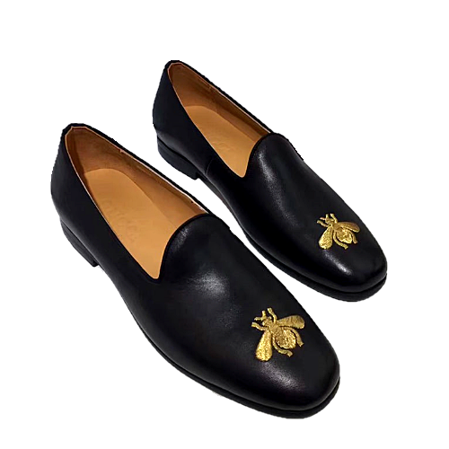 GUCCI 꿀벌자수 레더 로퍼